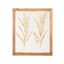 Dried Floral Glass Framed Wall Décor, 11"L x 13"H