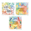 Whimsy Nature Bird Canvas Wall D√©cor, 10" H x 10" L