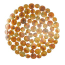 17"L x 17"H Metal Wall D√©cor, Abstract Circles, Multi-Color Copper Finish