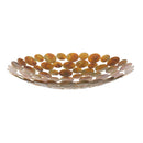 17"L x 17"H Metal Wall D√©cor, Abstract Circles, Multi-Color Copper Finish