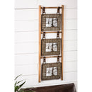 3 Wood and Metal Hanging Wall Frames,6pf30001