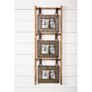 3 Wood and Metal Hanging Wall Frames,6pf30001