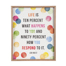 16" x 20" Framed Wood Wall Art Confetti