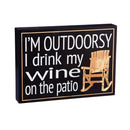 I'm Outdoorsy Wooden Plock,6wp1002