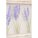 Lilacs Hand Painted Screen Wood Frame Wall Decor, 20"W x 9"H
