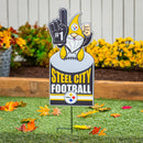 Pittsburgh Steelers Gnome Metal Sign 10"L x 30"H