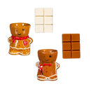Sugar & Stripes Diffuser, Gingerbread Man Wax Warmer and Soy Blend Wax, Set