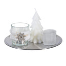 Season to Sparkle Candle, White Winter Candle and Accessories Table, Set