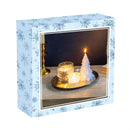 Season to Sparkle Candle, White Winter Candle and Accessories Table, Set