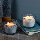 Season To Sparkle Candle, Soy Blend Wax Candle with Shaped Snowflake Embellishment