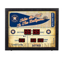 Bluetooth Scoreboard Wall Clock, Houston Astros