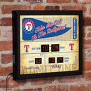 Scoreboard Wall Clock, Texas Rangers