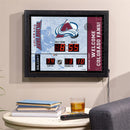 Bluetooth Scoreboard Wall Clock, Colorado Avalanche