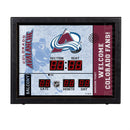 Bluetooth Scoreboard Wall Clock, Colorado Avalanche