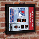 Scoreboard Wall Clock, New York Rangers
