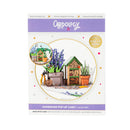 Lavender Gardener Paper Pop Up Card