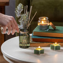 Shades of Emerald Candle and Diffuser, Soy Blend Wax Candle and Diffuser, Set