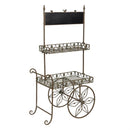 Home Display Metal Floor Standing Floor Flower Cart for Artificial, 65"H