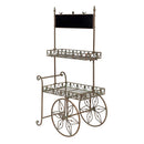 Home Display Metal Floor Standing Floor Flower Cart for Artificial, 65"H
