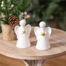 Memorial Trinket Ceramic LED Angel, 5", Asst of 2, CDU