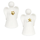 Memorial Trinket Ceramic LED Angel, 5", Asst of 2, CDU