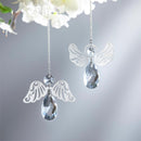Memorial Trinket Metal and Crystal Hanging Angel, 6.5", Asst of 2, CDU