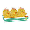 Plush Toy Bean Bag Plush Chick with Chirping Sound, 6", CDU