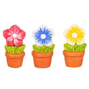 Hop Into Spring Trinket Ceramic Flower Pot in Gift Bag, 3", Asst of 3, CDU