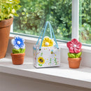 Hop Into Spring Trinket Ceramic Flower Pot in Gift Bag, 3", Asst of 3, CDU