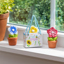 Hop Into Spring Trinket Ceramic Flower Pot in Gift Bag, 3", Asst of 3, CDU