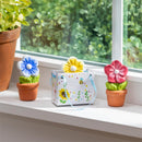 Hop Into Spring Trinket Ceramic Flower Pot in Gift Bag, 3", Asst of 3, CDU