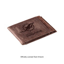 Front Pocket Wallet w/ RFID Blocking, Miami Dolphins, Brown