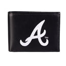 Atlanta Braves Black Bi-Fold Embroidered Wallet w/ RFID Blocking