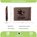 Front Pocket Wallet w/ RFID Blocking, San Jose Sharks, Brown