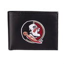Florida State University Black Bi-Fold Embroidered Wallet w/ RFID Blocking