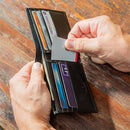 University of North Carolina Black Bi-Fold Embroidered Wallet w/ RFID Blocking