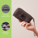 Wristlet Wallet, Brown, Los Angeles Chargers