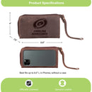 Wristlet Wallet, Brown, Carolina Hurricanes