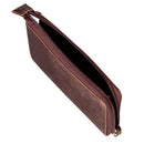 US Army Brown Wristlet Wallet, 100% Genuine Leather