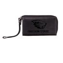 Wristlet Wallet, Black, Oregon State University