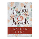 Gather Here Garden Linen Flag