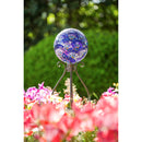 10" Gazing Ball, Mosaic Blooming, Purple,84g1658