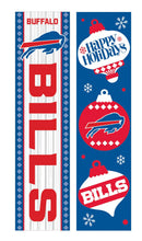 46" Double Sided Leaner, Buffalo Bills, Christmas
