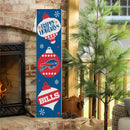 46" Double Sided Leaner, Buffalo Bills, Christmas
