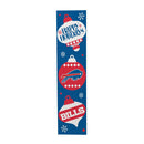 46" Double Sided Leaner, Buffalo Bills, Christmas