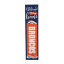 Denver Broncos 46" Double Sided Leaner, Halloween