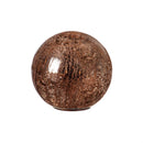 8" LED Copper & Blush Crackled Decorative Ball, Asst of 2