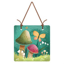 Cottage Garden Suncatcher, Embossed Fairy Garden Glass Suncatcher, CDU