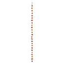 Amber Metal and Glass Rain Chain, 70"H