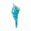 Blue Coastal Plant Support & Accessories, Watering Channel, Art Glass Seashell, CDU